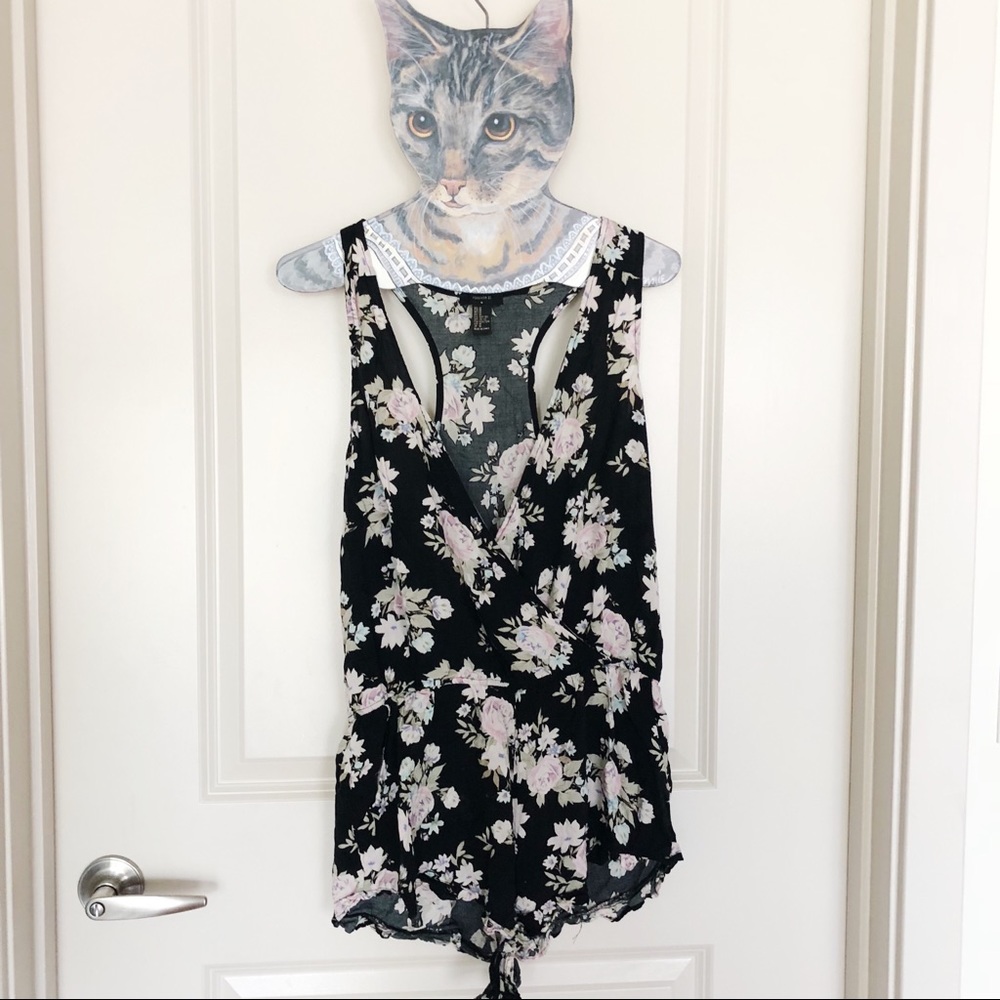F21 floral romper